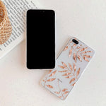 Rose Gold Leaves iPhone Case