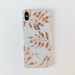Rose Gold Leaves iPhone Case