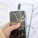 Luxury Holographic Glossy Marble Case - Cases - CASEALY