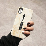 Soft Marble Integrated Ring Holder and Stand -  - CASEALY