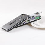 Marble Integrated Ring Holder iPhone Case