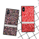 Glitter Diamond Rectangular iPhone Case