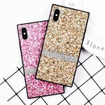 Glitter Diamond Rectangular iPhone Case