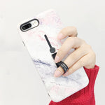 Soft Marble Integrated Ring Holder and Stand -  - CASEALY