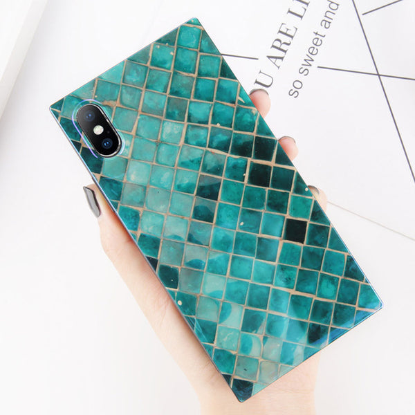 Mermaid Pattern Rectangular iPhone Case