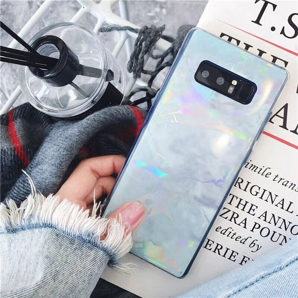 Glossy Laser Marble Samsung Case