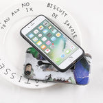 Marble Integrated Ring Holder iPhone Case