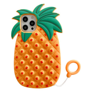 Summer Pineapple Bubbles iPhone Case