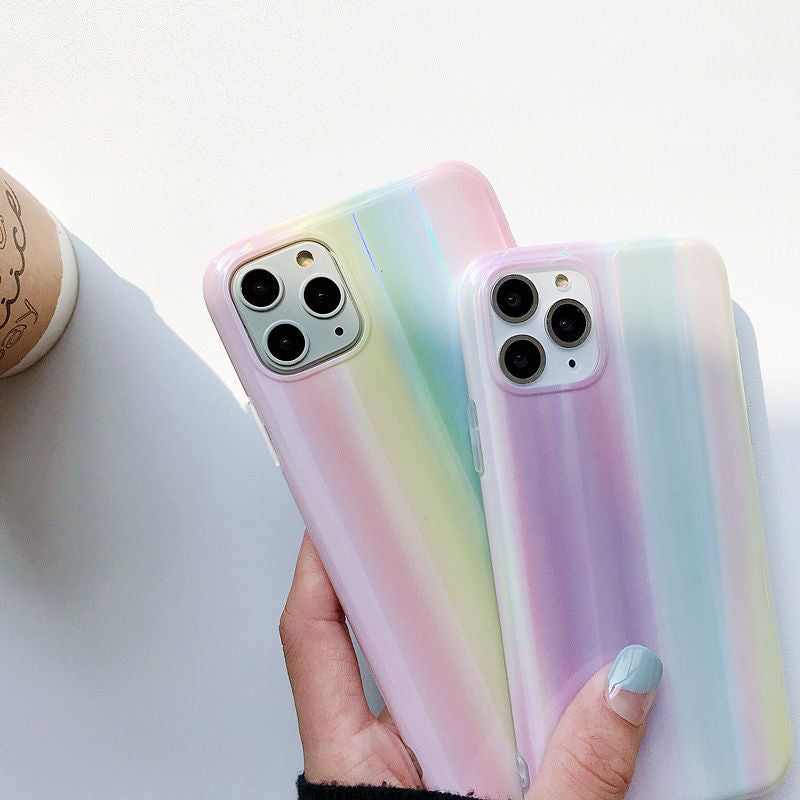 Pastel Holographic iPhone Case