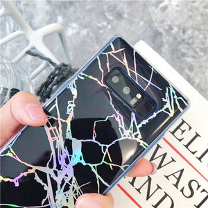 Glossy Laser Marble Samsung Case