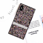 Glitter Diamond Rectangular iPhone Case
