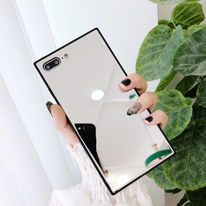 Rectangular Selfie Mirror iPhone Case | CASEALY Rectangular Selfie Mirror iPhone Case | CASEALY